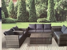 OUTDOOR OASIS KINGSTON OUTDOOR SOFA SET WITH STORAGE TABLE 6 PIECE