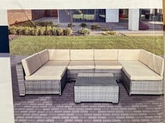 OUTDOOR OASIS SIENNA U-SHAPE CORNER OUTDOOR SOFA SET 7 PIECE (PARTS ONLY)