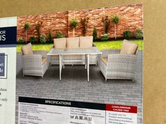 4 X OREGON RATTAN OUTDOOR SET WITH DINING TABLE 4 PIECE (PART 1 / 2)