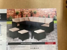 ASTON RATTAN OUTDOOR SOFA SET 5 PIECE (PART 2 / 2) TO INCLUDE KENT RATTAN SOFA SET (PART 1 / 2)