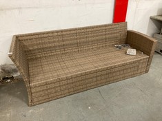 3 SEATER OUTDOOR RATTAN GARDEN SOFA