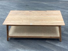 NKUKU ERANAR ACACIA & CAN COFFEE TABLE IN NATURAL - MODEL NO. ET0701 - RRP £495