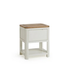 HOVE NATURAL OAK AND PAINTED 1 DRAWER BEDSIDE TABLE - ITEM NO. HOV008 - RRP £330