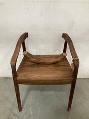 NKUKU ANBU ACACIA DINING CHAIR IN WASHED WALNUT - MODEL NO. AC1501 - RRP £275