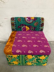 URBAN RENEWAL ONE--OF-A-KIND KANTHA REEMA FLOOR SOFA -RRP £129