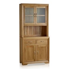 BEVEL SOLID OAK SMALL WELSH DRESSER AND SIDEBOARD - ITEM NO. ZNBEV002OAK/ZNBEV018OAK - RRP £1080