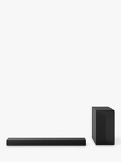 LG US60T SPEAKER AND SUBWOOFER SPEAKERS (ORIGINAL RRP - £300.00) IN BLACK. (WITH BOX) [JPTC70142]