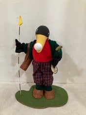 6 X STONE THE CROWS ERNIE - GOLFER- HEIGHT 44CM - TOTAL RRP £360