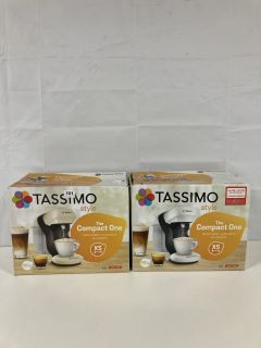 2 X BOSCH TASSIMO THE COMPACT ONE COFFEE MACHINE