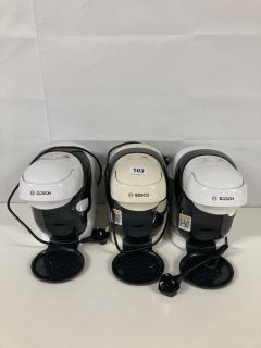 3 X BOSCH TASSIMO STYLE THE COMPACT ONE COFFEE MACHINES