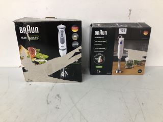 2 X ASSORTED ITEMS TO INC BRAUN MULTIQUICK 1 HAND BLENDER