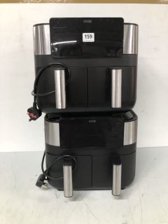 2 X LOGIK DUAL BASKET AIR FRYERS