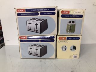 3 X ASSORTED ITEMS TO INC LOGIK 4 SLICE TOASTER