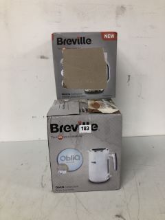 3 X ASSORTED ITEMS TO INC BREVILLE OBLIQ COLLECTION KETTLE