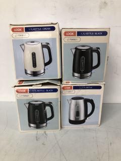 4 X ASSORTED ITEMS TO INC LOGIK 1.7 L KETTLE