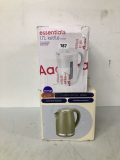 4 X ASSORTED ITEMS TO INC LOGIK PLASTIC ILLUMINATED KETTLE