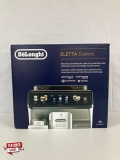 DELONGHI ELETTA EXPLORE AUTOMATIC COFFEE MACHINE MODEL: ECAM450.86.T - RRP: £999.00