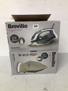 4 X ASSORTED ITEMS TO INC BREVILLE OPTIMALFLOW ADVANCED DIAMOND CERAMIC IRON