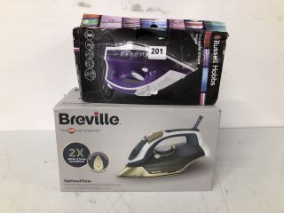 4 X ASSORTED ITEMS TO INC BREVILLE OPTIMALFLOW ADVANCED DIAMOND CERAMIC IRON