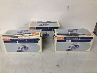 3 X LOGIK 2200W STEAM IRONS