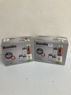 2 X BREVILLE COLOUR MIX FAMILY BLENDER