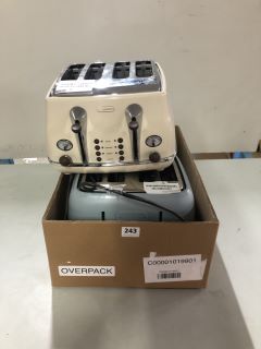 BOX OF ASSORTED TOASTERS