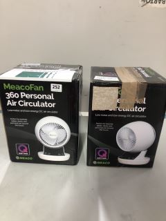 2 X MEACOFAN 360 PERSONAL AIR CIRCULATOR