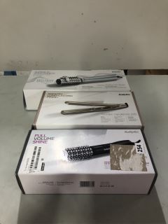 3 X ASSORTED ITEMS TO INC BABYLISS GOLDEN OPULENCE 235 HAIR STRAIGHTENERS