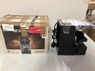 2 X ASSORTED ITEMS TO INC KRUPS NESPRESSO PIXIE COFFEE MACHINE