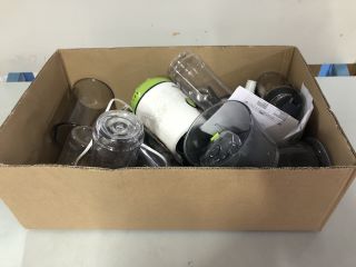 BOX OF ASSORTED ITEMS TO INC BOSCH HAND BLENDER