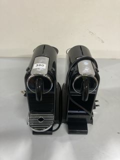 2 X NESPRESSO COFFEE MACHINES