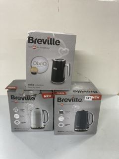 3 X BREVILLE KETTLES