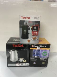 3 X ASSORTED KETTLES INC. TEFAL SMART'N LIGHT DIGITAL KETTLE