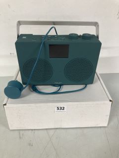 JOHN LEWIS ANYDAY DUO DAB+ / FM DIGITAL RADIO (BLUE)