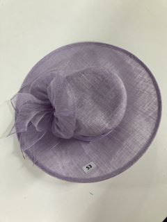 JOHN LEWIS SOFIA WIDE BRIM BOW HAT - WISTERIA - RRP.£125