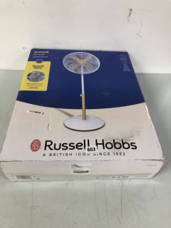 2 X ASSORTED ITEMS TO INC RUSSELL HOBBS SCANDI 16 INCH PEDESTAL FAN