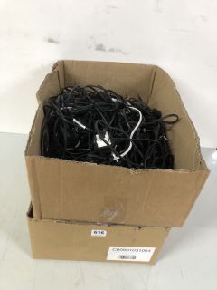 2 X BOX OF ASSORTED POWER CABLES