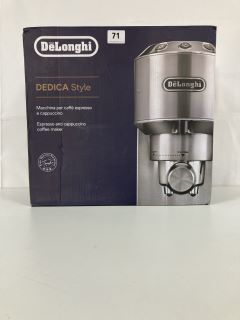 DELONGHI DEDICA STYLE COFFEE MACHINE - RRP.£179