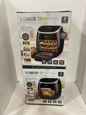 2 X TOWER VORTX 11L 5-IN-1 DIGITAL AIR FRYER OVEN - BLACK - MODEL NO.: T17039 - TOTAL RRP £240