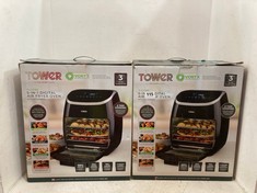 TOWER XPRESS PRO 11L 5-IN-1 AIR FRYER OVEN - BLACK TO INCLUDE TOWER VORTX 11L 5-IN-1 DIGITAL AIR FRYER OVEN - BLACK