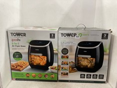 TOWER XPRESS PRO 11L 5-IN-1 AIR FRYER OVEN - BLACK TO INCLUDE TOWER VORTX 11L 5-IN-1 DIGITAL AIR FRYER OVEN - BLACK