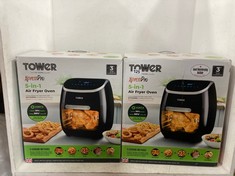 TOWER XPRESS PRO 11L 5-IN-1 AIR FRYER OVEN - BLACK TO INCLUDE TOWER VORTX 11L 5-IN-1 DIGITAL AIR FRYER OVEN - BLACK