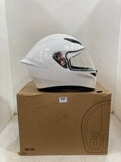 AGV K1 S HELMET IN WHITE - SIZE L - RRP Â£147