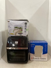 3 X ASSORTED ITEMS TO INCLUDE RUSSELL HOBBS GROOVE 4L MINI COOLER