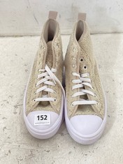 CONVERSE BEIGE ALL STAR HI-TRAINERS - UK 5.5