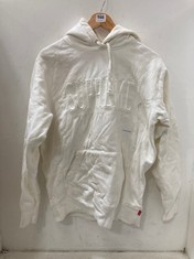 SUPREME COTTON HOODIE - OFF WHITE SIZE M