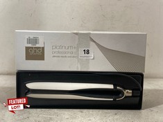 GHD PLATINUM PLUS PROFESSIONAL HAIR STRAIGHTENER - WHITE - RRP £239