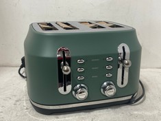 RANGEMASTER CLASSIC COLLECTION 4-SLICE TOASTER - MATT MINERAL GREEN - RRP £159