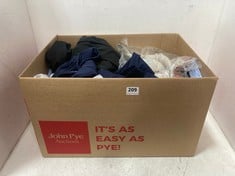 BOX OF ASSORTED ADULTS CLOTHING TO INCLUDE MOUNTAIN WAREHOUSE WOMEN'S LEGGINGS - NAVY UK 10