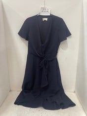 PHASE-EIGHT PETITE JULISSA DRESS - NAVY UK 10P - RRP £129